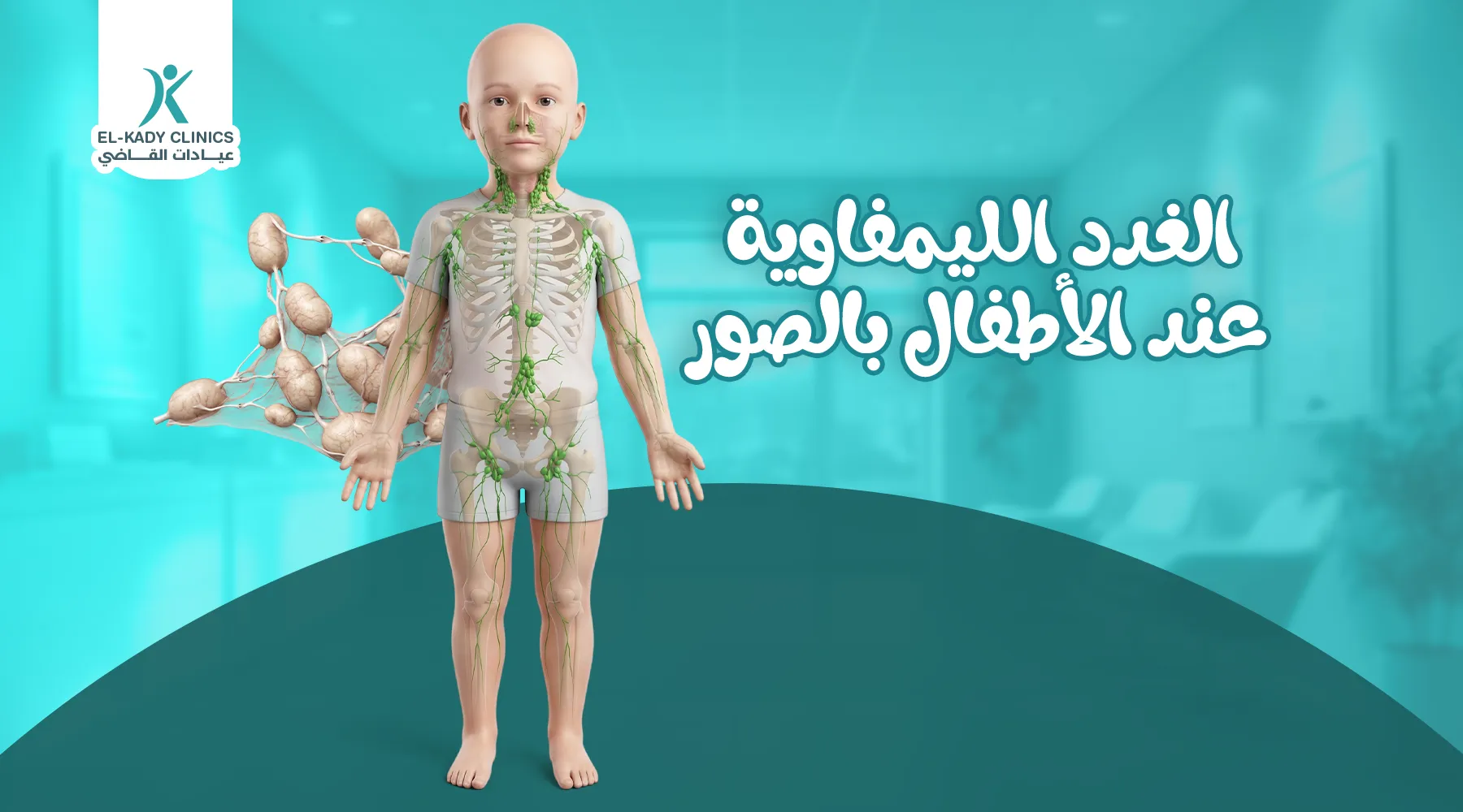 الغدد الليمفاوية عند الأطفال بالصور