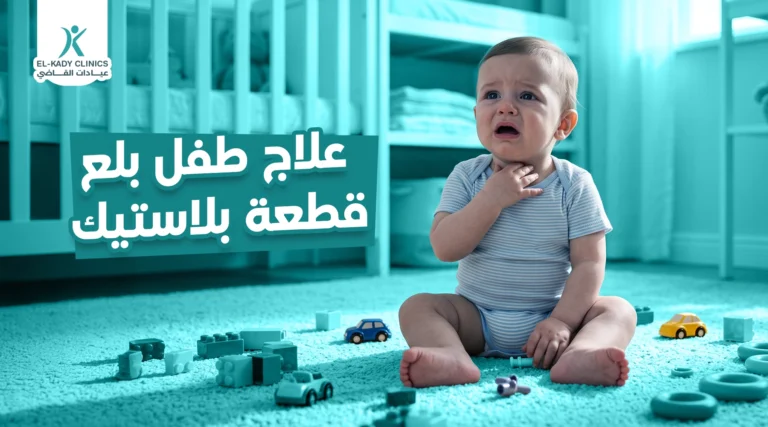 علاج طفل بلع قطعة بلاستيك